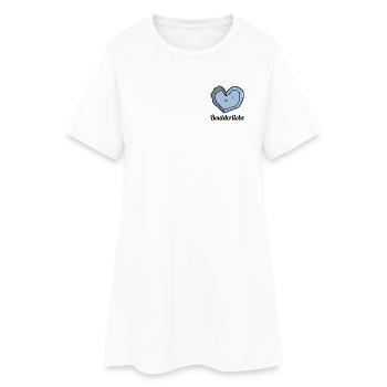 boulderliebe blau text - Frauen T-Shirt-Kleid - Weiß - Vorne