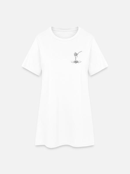 Das Pasta schon - Frauen T-Shirt-Kleid - Weiß