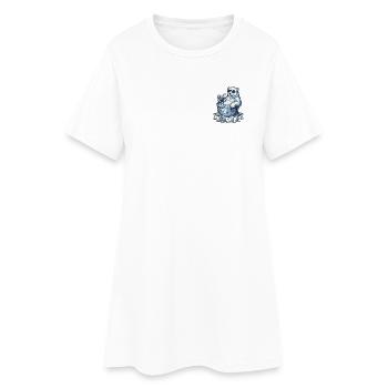 Kühl You Up Eisbär - Frauen T-Shirt-Kleid - Weiß - Vorne