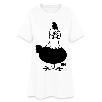Chicken - Hen - Women’s T-Shirt Dress - white - Front