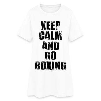 Motivation de la boxe - Robe T-shirt Femme - blanc - Devant