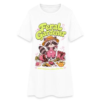 Plantes de jardinage biologique Feral Gardener - Robe T-shirt Femme - blanc - Devant