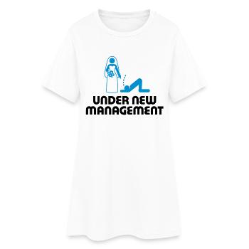 Sous une nouvelle direction - Robe T-shirt Femme - blanc - Devant