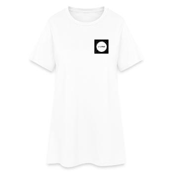 Design graphique VYBE inspiré de la technologie - Robe T-shirt Femme - blanc - Devant