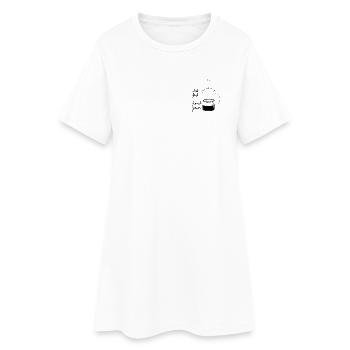 Mais d’abord... Presse française - Robe T-shirt Femme - blanc - Devant