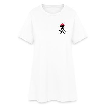 Schwarzwald Totenkopf Bollenhut Axt - Pure Heimat - Frauen T-Shirt-Kleid - Weiß - Vorne