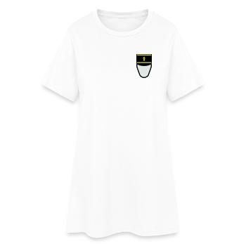 Gendarme Képi G.M. (Mobile Constable) - Women’s T-Shirt Dress - white - Front