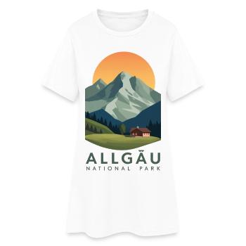 Allgäu National Park | Vintage Mountain - Women’s T-Shirt Dress - white - Front