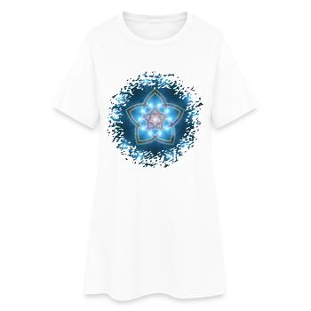 Venusblume / VENUS FLOWER - univers - Robe T-shirt Femme - blanc - Devant