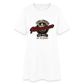 Der Beste Fliesenleger der Welt seit 30 Jahren - - Frauen T-Shirt-Kleid - Weiß - Vorne