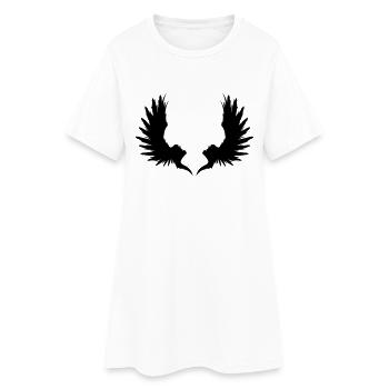 Wing - Women’s T-Shirt Dress - white - Front
