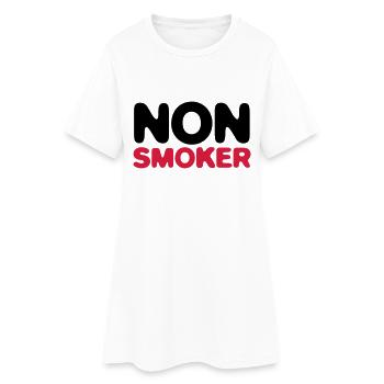 Je suis non fumeur! - Robe T-shirt Femme - blanc - Devant