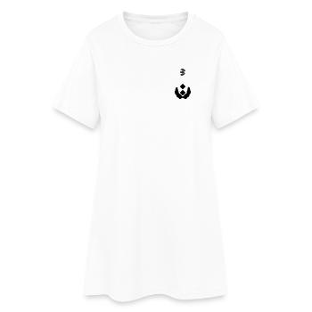 Oberfeldarzt Dienstgrad - Frauen T-Shirt-Kleid - Weiß - Vorne