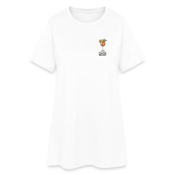 Orangen Cocktail mit Minze Illustration - Frauen T-Shirt-Kleid - Weiß - Vorne