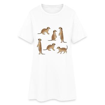 Sélection de Suricate - Robe T-shirt Femme - blanc - Devant