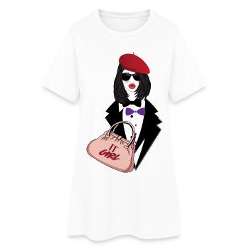IT Girl - Women’s T-Shirt Dress - white - Front
