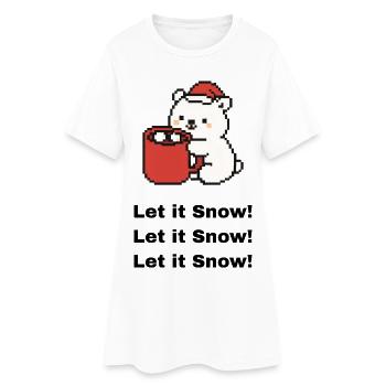 Cute Polar Bear - Women’s T-Shirt Dress - white - Front