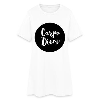Carpe Diem - Robe T-shirt Femme - blanc - Devant