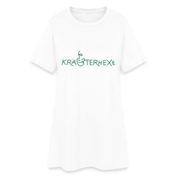 Kräuterhexe - Frauen T-Shirt-Kleid - Weiß - Vorne