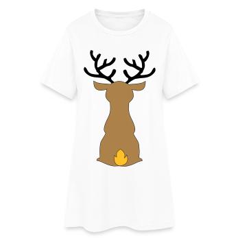 Noël - Robe T-shirt Femme - blanc - Devant