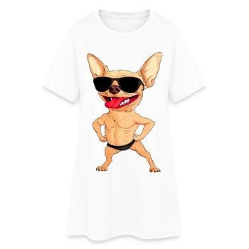 Chihuahua Trainer - Women’s T-Shirt Dress - white - Front