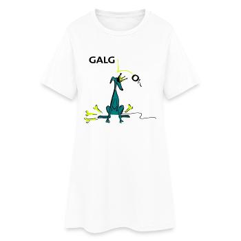 galg_oh - Frauen T-Shirt-Kleid - Weiß - Vorne