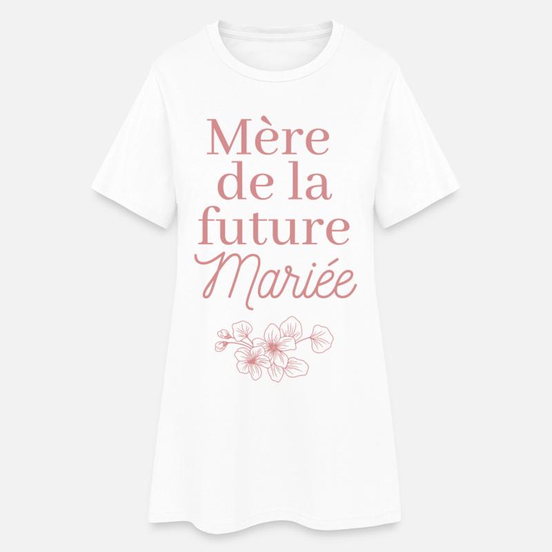 Mère de la future Mariée. EVJF Team future mariée  - Robe T-shirt Femme - blanc