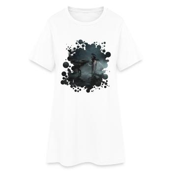 Stardust (A Dark Fairy Tale) - Frauen T-Shirt-Kleid - Weiß - Vorne