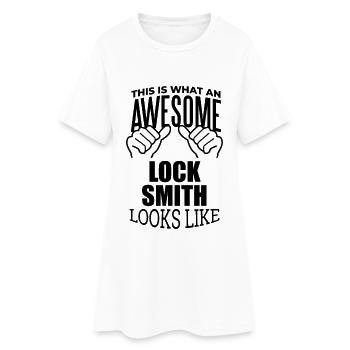Serrurier Serrurier Serrurier - Robe T-shirt Femme - blanc - Devant