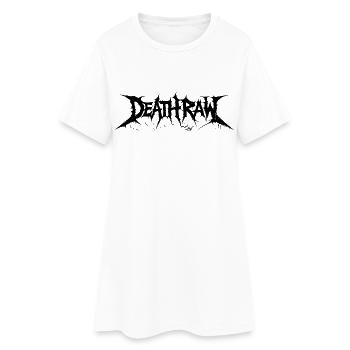 Deathraw Black - Frauen T-Shirt-Kleid - Weiß - Vorne