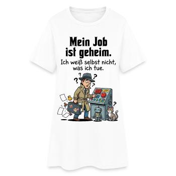 Mission secrète dans la vie quotidienne de bureau - Robe T-shirt Femme - blanc - Devant