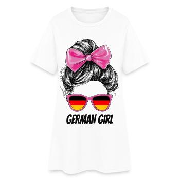 Drapeau du drapeau allemand Femme Fan de lunettes de soleil - Robe T-shirt Femme - blanc - Devant