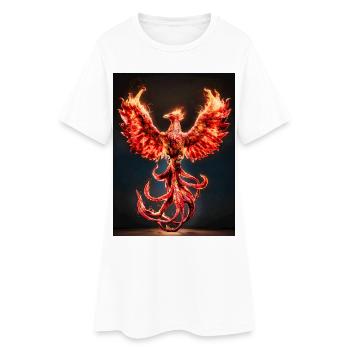 Explosion de Phoenix Firecrest - Robe T-shirt Femme - blanc - Devant