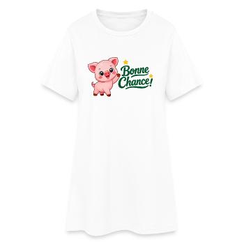Piwi le cochon - Robe T-shirt Femme - blanc - Devant