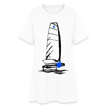 Foiling Moth Voilier Foil Dinghy Voilier Moth - Robe T-shirt Femme - blanc - Devant