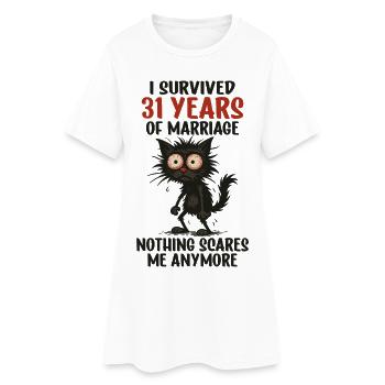 31 Cadeau d’anniversaire de mariage Mari Mari Mari Femme - Robe T-shirt Femme - blanc - Devant