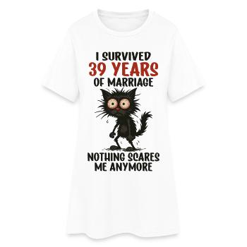 39 Cadeau d’anniversaire de mariage Mari Mari Épouse - Robe T-shirt Femme - blanc - Devant