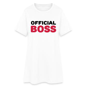 Official Boss - Robe T-shirt Femme - blanc - Devant