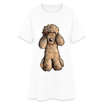 Mignon Caniche - Chien - Chiens - Robe T-shirt Femme - blanc - Devant