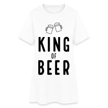 Art abstrait de l’ombre en noir et blanc - Robe T-shirt Femme - blanc - Devant