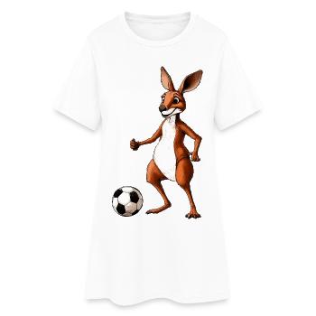 Football Kangaroo - Robe T-shirt Femme - blanc - Devant