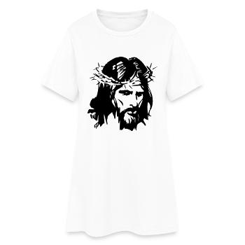 Jesus Christ - Frauen T-Shirt-Kleid - Weiß - Vorne