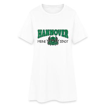 hannover meine stadt - Frauen T-Shirt-Kleid - Weiß - Vorne