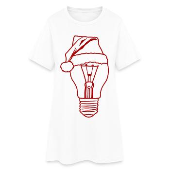 Lumière de Noël - Robe T-shirt Femme - blanc - Devant