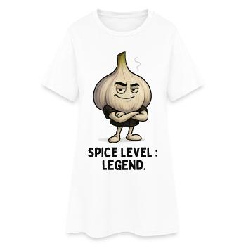 Légende de l’ail niveau Illustration de motif d’ail - Robe T-shirt Femme - blanc - Devant