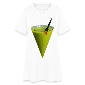 CONTROLE ANTIDOPAGE - Bellegique - Robe T-shirt Femme - blanc - Devant