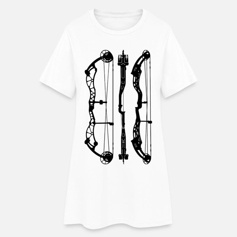 BowtechRekoning_Plans - Frauen T-Shirt-Kleid - Weiß