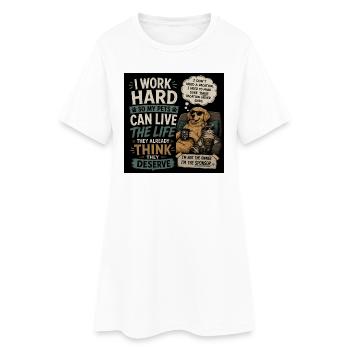 Funny shirt for pet owners - Frauen T-Shirt-Kleid - Weiß - Vorne