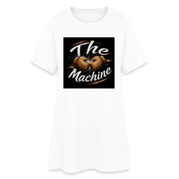 La Machine Boxing - Robe T-shirt Femme - blanc - Devant
