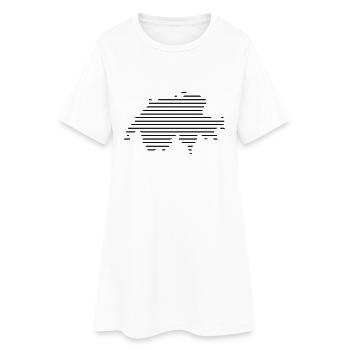 Suisse / / Pays / / contour / / carte / / carte - Robe T-shirt Femme - blanc - Devant